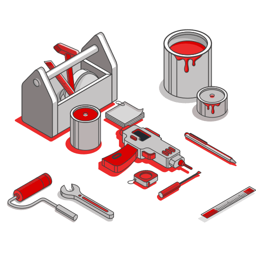 Vibrant new exterior paint job on home